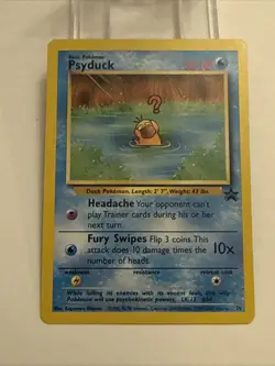 Psyduck WOTC Black Star Promo Pokemon Card # 20 Card +++ - Image 1