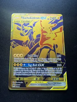 Pokemon Pikachu & Zekrom GX SM Promos Black Star Promo SM248 Holo 240 HP Card - Image 2