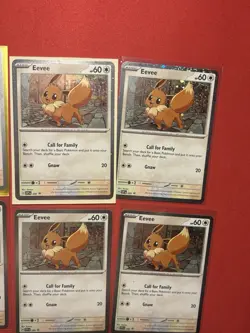Pokemon Destined Rivals Eevee Promo Card Lot (8 Cards) - Image 3