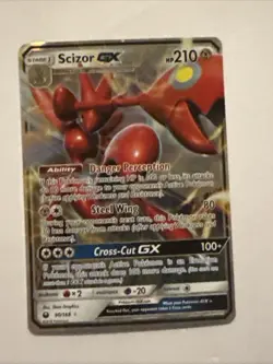 Pokemon TCG Scizor GX Holo Ultra Rare Card Celestial Storm - Image 1