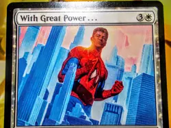 With Great Responsibility rare magic the gathering spider-man trading cad - Image 2