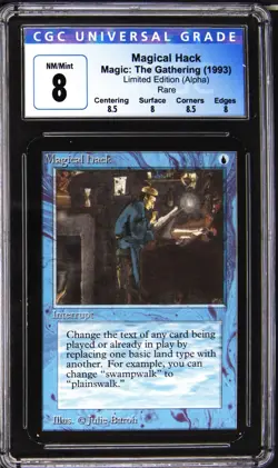 1993 MAGIC THE GATHERING LTD EDITION - ALPHA MAGICAL HACK CGC 8 - Image 1