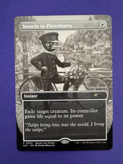MTG SLP 0020 Swords to Plowshares Secret Lair Drop Convention Promo SLD Showdown - Image 1