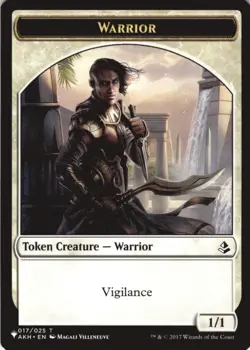 MTG Cat Soldier // Warrior Double-Sided Token Normal NM The List Reprints Magic - Image 2