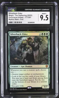 SILVERBACK ELDER Dominaria United Foil Mythic CGC 9.5 MTG [Nostalgium] - Image 1