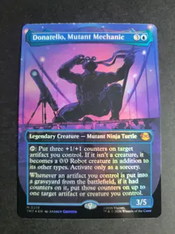 Donatello, Mutant Mechanic (Borderless Foil) Mythic MTG Ninja Turtles - Image 1