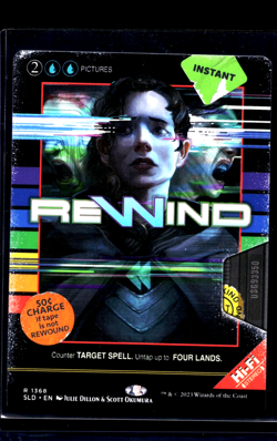 2023 MTG Magic the Gathering Secret Lair Drop SLD Borderless Poster #1368 Rewind - Image 1