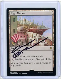High Market Commander Anthology Rare Signed Artist Proof MTG - Image 1
