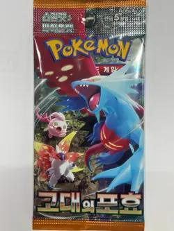 Korean Pokemon Scarlet & Violet "Ancient Roar" sv4K Booster Pack 1pack - Image 1