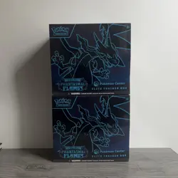 2x Pokemon Center Exclusive 2025 Pokemon TCG Phantasmal Flames Elite Trainer Box - Image 1