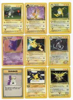 Pokemon 9 Card Lot #12 - Japanese & English - Modern-WOTC Vintage -HP/NM - Image 1
