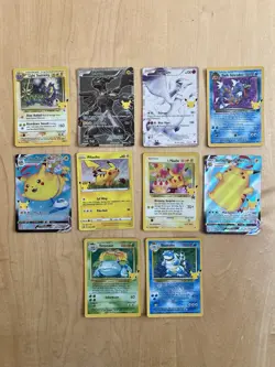 Pokemon Celebrations Lot Pikachu Blastoise Venusaur Reshiram Zekrom Vintage MINT - Image 1