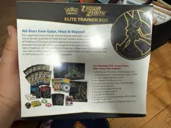 Pokemon Crown Zenith Elite Trainer Box ETB Factory Sealed small rip - Image 3