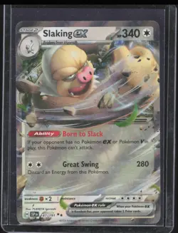 2024 Pokemon Surging Sparks Slaking Ex #147/191 - Image 1