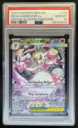2025 Pokemon Mega Evolution Gardevoir ex Special Illustration Rare #/132 PSA 10 - Image 1