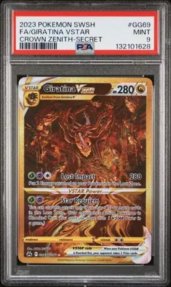 2023 POKEMON SWSH GIRATINA VSTAR GG69/GG70 CROWN ZENITH-SECRET PSA 9 - Image 1