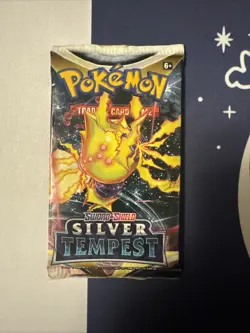 Pokemon TCG Silver Tempest Factory Sealed Booster Pack - Image 1