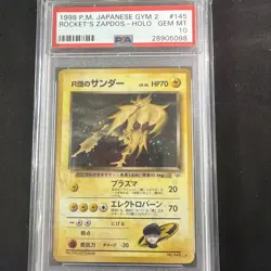 Pokemon Rocket's Zapdos #145 Japanese Gym 2 PSA 10 GEM MINT - Image 1