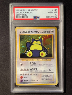 PSA 10 Snorlax CD Promo Japanese Pokemon Card 1999 - Image 1