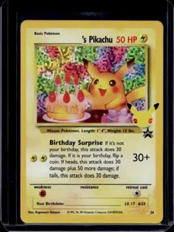 2021 Pokemon SWSH Celebrations Pikachu Classic Collection #24 - Image 1