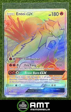 Entei GX 2017 Pokemon Shining Legends #74/73 Rare Ultra - Image 1