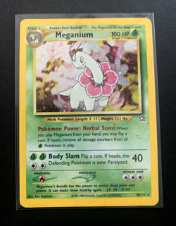 2000 Pokemon Neo Genesis 10 Meganium-holo - Image 1
