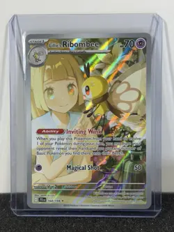 Lillie's Ribombee JTG 164/159 Journey Together Illustration Rare IR Pokemon TCG - Image 1