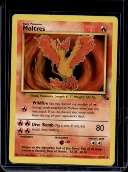 1999 Pokemon Fossil Moltres #27/62 - Image 1