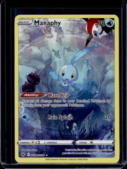 2023 Pokemon SWSH Crown Zenith Manaphy Galarian Gallery #GG06/GG70 - Image 1