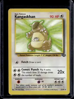 1999 Pokemon Jungle Kangaskhan #21/64 - Image 1