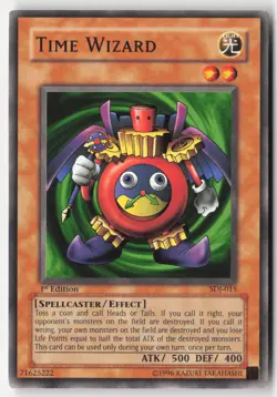 Yugioh - Time Wizard SDJ-015 1st Edition - Starter Deck: Joey - Image 1