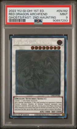 Red Dragon Archfiend GFP2-EN182 Ghost Rare 1st Edition Yugioh PSA 9 *293 - Image 1