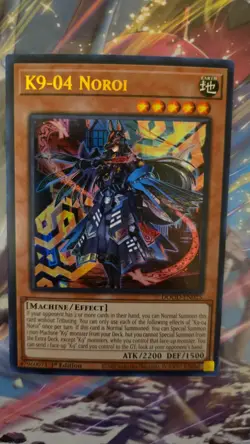 Yugioh - K9-04 Noroi, Ultra Rare NM 1st Ed - Image 1
