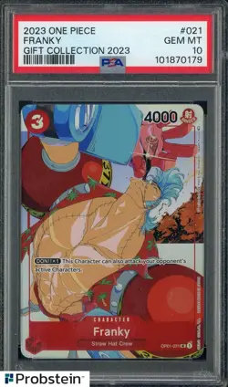 2023 One Piece Gift Collection 2023 #021 Franky PSA 10 GEM MINT - Image 1