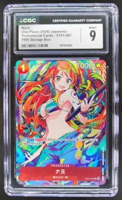 2024 ONE PIECE CCG JAPANESE NAMI PROMO ST01-007 CGC 9 C PT - Image 1