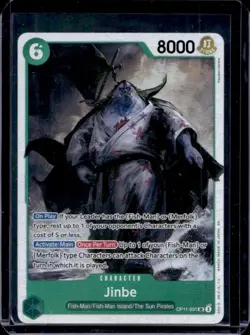 2025 One Piece A Fist of Divine Speed Jinbe Super Rare #OP11-031 - Image 1
