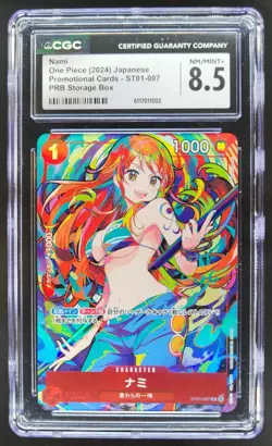 2024 ONE PIECE CCG JAPANESE NAMI PROMO ST01-007 CGC 8.5 A PT - Image 1