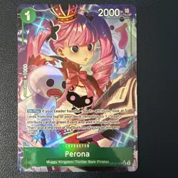 Perona (Alt Art) OP12-034 SR Legacy of the Master English - Image 1