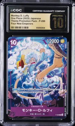 2025 ONE PIECE JPN #P-099 MONKEY D. LUFFY CGC 10 PRISTINE - Image 1