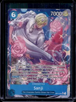 2025 One Piece A Fist of Divine Speed Sanji Super Rare Alternative Art #OP11-051 - Image 1