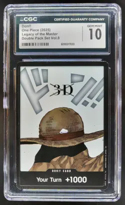 2025 ONE PIECE CCG DON!! LEGACY OF THE MASTER CGC 10 B PT - Image 1