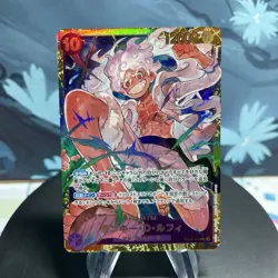 One Piece Monkey D. Luffy OP05-119 Japanese SEC Holo NM - Image 1