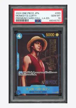 One Piece PSA 10 Monkey D Luffy Promo 2024 P-055 Premium Collection LA ED ENG - Image 1