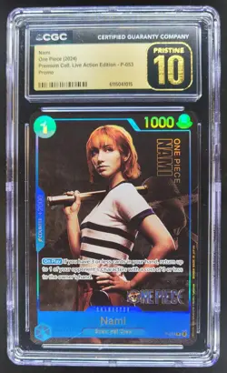 2024 ONE PIECE CCG NAMI LIVE ACTION PROMO P-053 CGC 10 PRISTINE C PT - Image 1