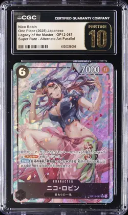2025 ONE PIECE JPN SUPER RARE-ALT. ART NICO ROBIN CGC 10 PRISTINE - Image 1