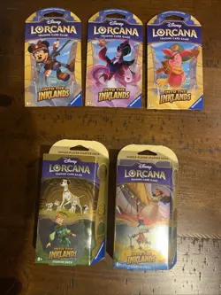 Disney Lorcana Lot of 31 Booster Packs/Starter Decks Floodborn, Inklands & more - Image 3