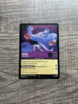 Disney Lorcana Genie - Wish Fulfilled 53/204 Cold Foil Rare - Image 1