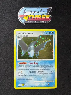 🌀✨ SWIRL Luminenon 11/123 Mysterious Treasures Holo Rare Pokemon Card 🌀✨ - Image 1