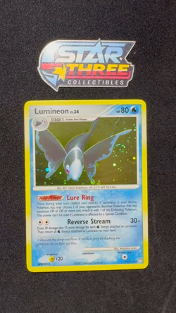 🌀✨ SWIRL Luminenon 11/123 Mysterious Treasures Holo Rare Pokemon Card 🌀✨ - Image 2