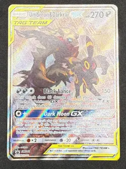 Pokemon TCG Umbreon & Darkrai GX SM241 Tag Team Promo Card Sun & Moon - Image 2